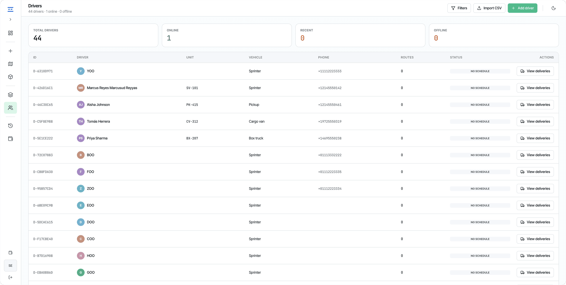 Manage your fleet